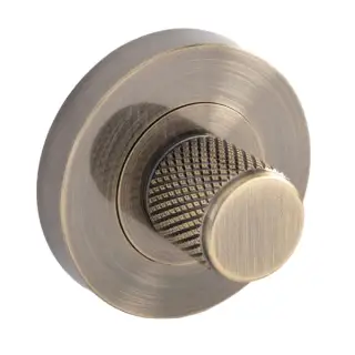 Eclipse 63285 Antique Brass Knurled Thumbturn & Release on Round Rose (Insignia Range)