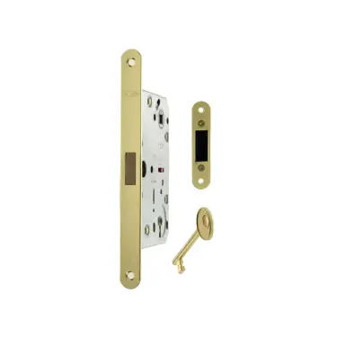 Click Here To Enlarge This Photo Of AGB2XTLKPB - AGB Polaris 2XT Magnetic Latch/Key Sashlock (60mm backset) - Polished Brass