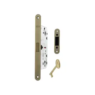 AGB2XTLKAB - AGB Polaris 2XT Magnetic Latch/Key Sashlock (50mm backset) - Antique Brass