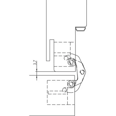 Click Here To Enlarge This Photo Of AN 150 3D Simonswerk ANSELMI Concealed Hinge 110mm x 24mm (40kg)