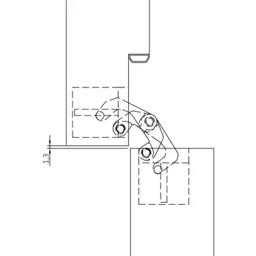 Click Here To Enlarge This Photo Of AN 160 3D Simonswerk ANSELMI Concealed Hinge 110mm x 24mm (60kg)