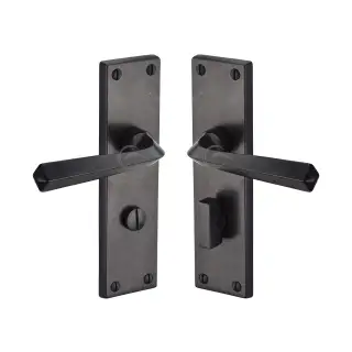 RDB2530 M.Marcus Rustic Dark Bronze Door Handle Bathroom Set Bridgnorth Design