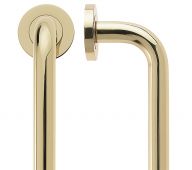 FBD300B - Zoo Hardware Fulton & Bray 300mm x 19mm 'D' Pull Handle - Polished Brass