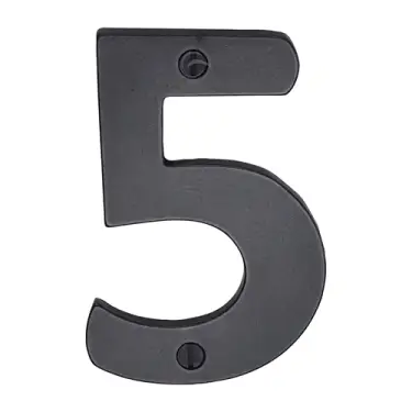 Click Here To Enlarge This Photo Of RDB351 5 M.Marcus Rustic Dark Bronze Numeral 5 Screw Fixing 76mm (3")