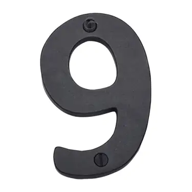 Click Here To Enlarge This Photo Of RDB351 9 M.Marcus Rustic Dark Bronze Numeral 9 Screw Fixing 76mm (3")