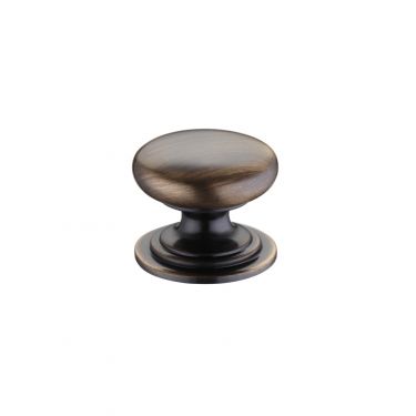 Click Here To Enlarge This Photo Of FCH01AFB - Zoo Hardware Victorian Cupboard Knob 25mm dia. Florentine Bronze
