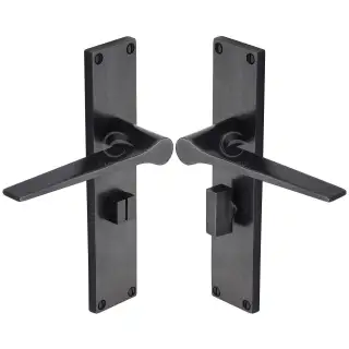 RDB41830 M.Marcus Rustic Dark Bronze Door Handle Bathroom Set Gio Design