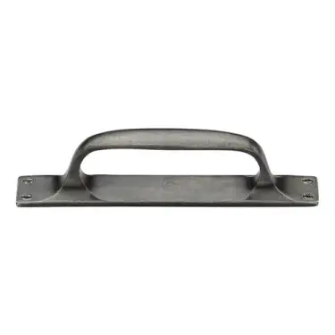 Click Here To Enlarge This Photo Of RPW1142 228 M.Marcus Rustic Pewter Cabinet Pull Handle On Plate 228mm
