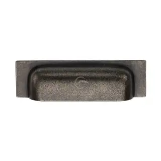 RPW1720 76-96 M.Marcus Rustic Pewter Cabinet Pull Military Design 76/96mm
