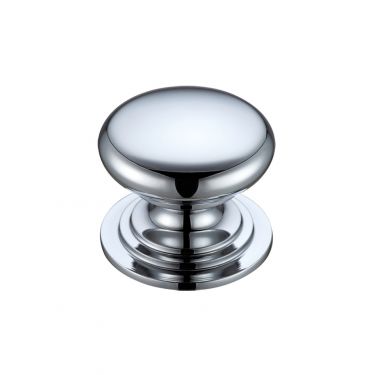 Click Here To Enlarge This Photo Of FCH01DCP - Zoo Hardware Victorian Cupboard Knob 45mm dia. Polished Chrome
