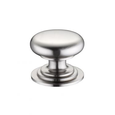 Click Here To Enlarge This Photo Of FCH01DSN - Zoo Hardware Victorian Cupboard Knob 45mm dia. Satin Nickel