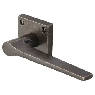 RPW4189 M.Marcus Rustic Pewter Door Handle Lever Latch on Square Rose Gio Design