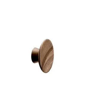 Click Here To Enlarge This Photo Of Furnipart 'Olympia' Wooden Cabinet Knob D50mm - Clear Lacquered Walnut (100413050-292)