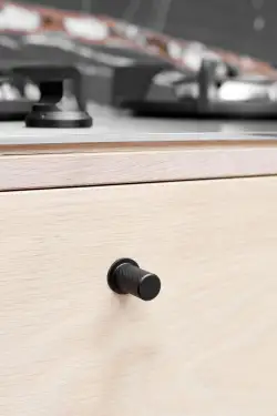 Click Here To Enlarge This Photo Of Furnipart 'Harlequin' Small Knurled Cabinet Knob D17mm - Black (240730017-9005)