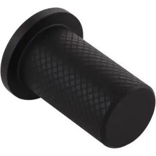 Furnipart 'Harlequin' Small Knurled Cabinet Knob D17mm - Black (240730017-9005)