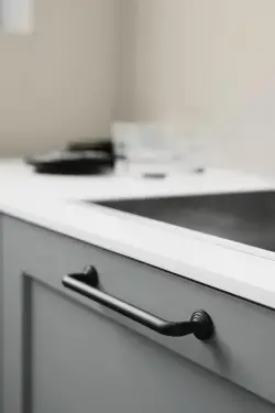 Click Here To Enlarge This Photo Of Furnipart 'Motion' Cabinet Pull L182mm / C160mm - Black (300080160-9005)