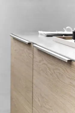 Click Here To Enlarge This Photo Of Furnipart 'Trim' Edge Pull L296mm - Inox Look (408020296-66.1)