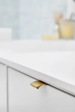 Click Here To Enlarge This Photo Of Furnipart Straight Edge Pull L40mm - Brushed Brass (419720040-31.1)