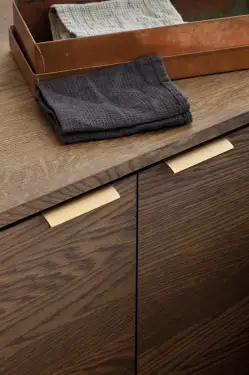 Click Here To Enlarge This Photo Of Furnipart Straight Edge Pull L100mm - Brushed Brass (419720100-31.1)