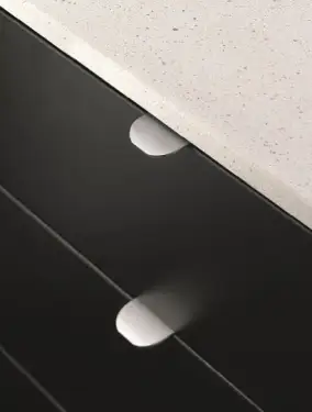 Click Here To Enlarge This Photo Of Furnipart Round Edge Pull L40mm - Inox Look (419920040-66.1)