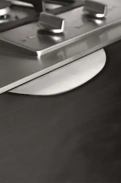 Click Here To Enlarge This Photo Of Furnipart Bow Edge Pull L200mm / C160mm - Inox Look (423920200-66.1)