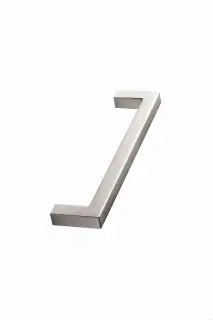Furnipart 'Square 10' Cabinet Pull L138mm / C128mm - Inox Look (435820128-66)