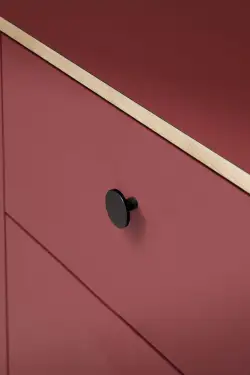 Click Here To Enlarge This Photo Of Furnipart 'Plato' Cabinet Knob D42mm - Brushed Matt Black (441320042-76)