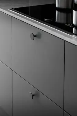 Click Here To Enlarge This Photo Of Furnipart 'Plato' Cabinet Knob D42mm - Brushed Anthracite (441320042-91)