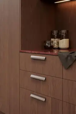 Click Here To Enlarge This Photo Of Furnipart 'Ciel' Cabinet Pull L200mm / C160mm - Matt Bronze (459220160-84)