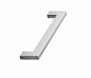 Furnipart 'Flat' Cabinet Pull L142mm / C128mm - Inox Look (512860128-66)