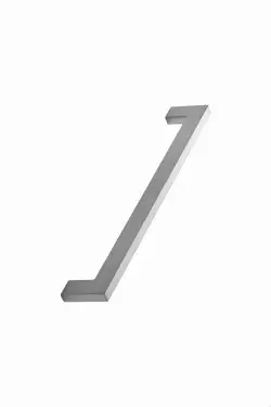 Click Here To Enlarge This Photo Of Furnipart 'Flat' Cabinet Pull L206mm / C192mm - Inox Look (512860192-66)