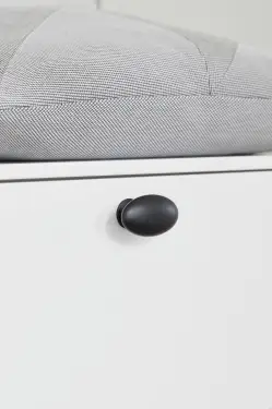 Click Here To Enlarge This Photo Of Furnipart 'Oval' Simple Cabinet Knob L60mm - Matt Black (525060060-99-P.2)