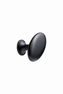 Furnipart 'Oval' Simple Cabinet Knob L60mm - Matt Black (525060060-99-P.2)