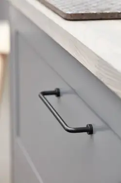 Click Here To Enlarge This Photo Of Furnipart 'Lounge' Cabinet Pull L174mm / C160mm - Matt Black (546260160-99)