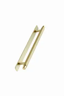 Furnipart 'Manor' Knurled Cabinet Pull with Backplate L254mm / C192mm - Gold (549020192-34)