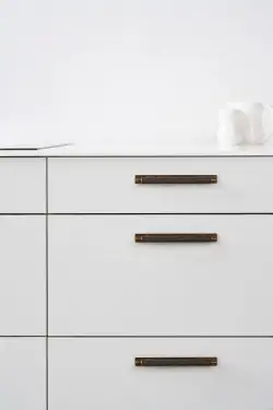Click Here To Enlarge This Photo Of Furnipart 'Manor' Knurled Cabinet Pull with Backplate L254mm / C192mm - Antique Brass (549020192-39)