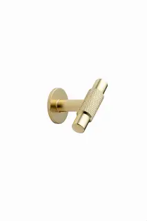 Furnipart 'Manor' Knurled T Knob L54mm - Gold (549120054-34)