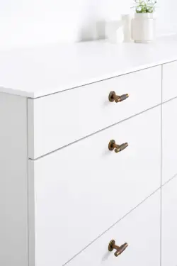 Click Here To Enlarge This Photo Of Furnipart 'Manor' Knurled T Knob L54mm - Antique Brass (549120054-39)