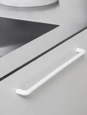 Click Here To Enlarge This Photo Of Furnipart 'Carve' Cabinet Pull L180mm / C160mm - Matt White (552520160-0500)