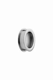 Furnipart 'Tub' Round Recessed Flush Cabinet Pull D65mm - Inox Look (552620065-66)