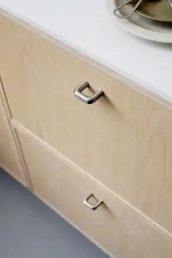 Click Here To Enlarge This Photo Of Furnipart 'Unify' Cabinet Pull L42mm / C32mm - Inox Look (554520032-66)
