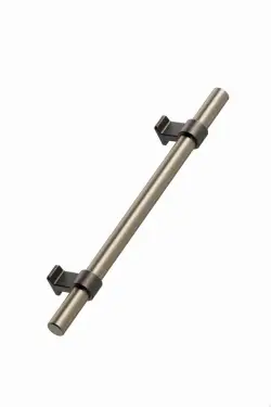 Click Here To Enlarge This Photo Of Furnipart 'Bond' Cabinet Pull L250mm / C160mm - Antique Brown/Fine Brushed Brass (557020160-23/30)