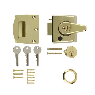 183-31 ERA 40mm Double Locking Nightlatch Door Lock - Brass