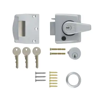 183-35-1 ERA 40mm Double Locking Nightlatch Door Lock - Satin Chrome