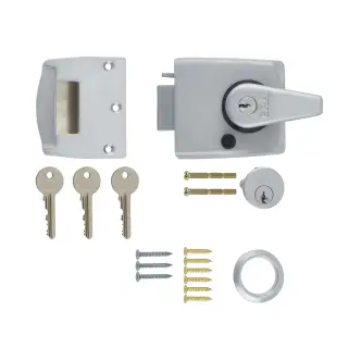 193-35-1 ERA 60mm Double Locking Nightlatch Door Lock - Satin Chrome