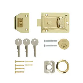 133-31 ERA 60mm Traditional Nightlatch Door Lock - Brass