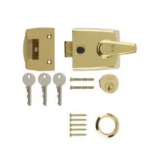 1630-31 ERA 60mm Replacement Nightlatch Door Lock - Brass