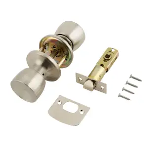 170-51A ERA 'Tulip' Passage Knob Mortice Knobset - Satin Chrome