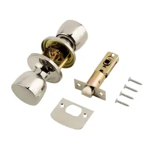 170-61A ERA 'Tulip' Passage Knob Mortice Knobset - Polished Chrome
