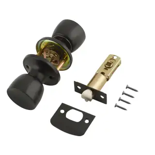 170-MB-1 ERA 'Tulip' Passage Knob Mortice Knobset - Matt Black